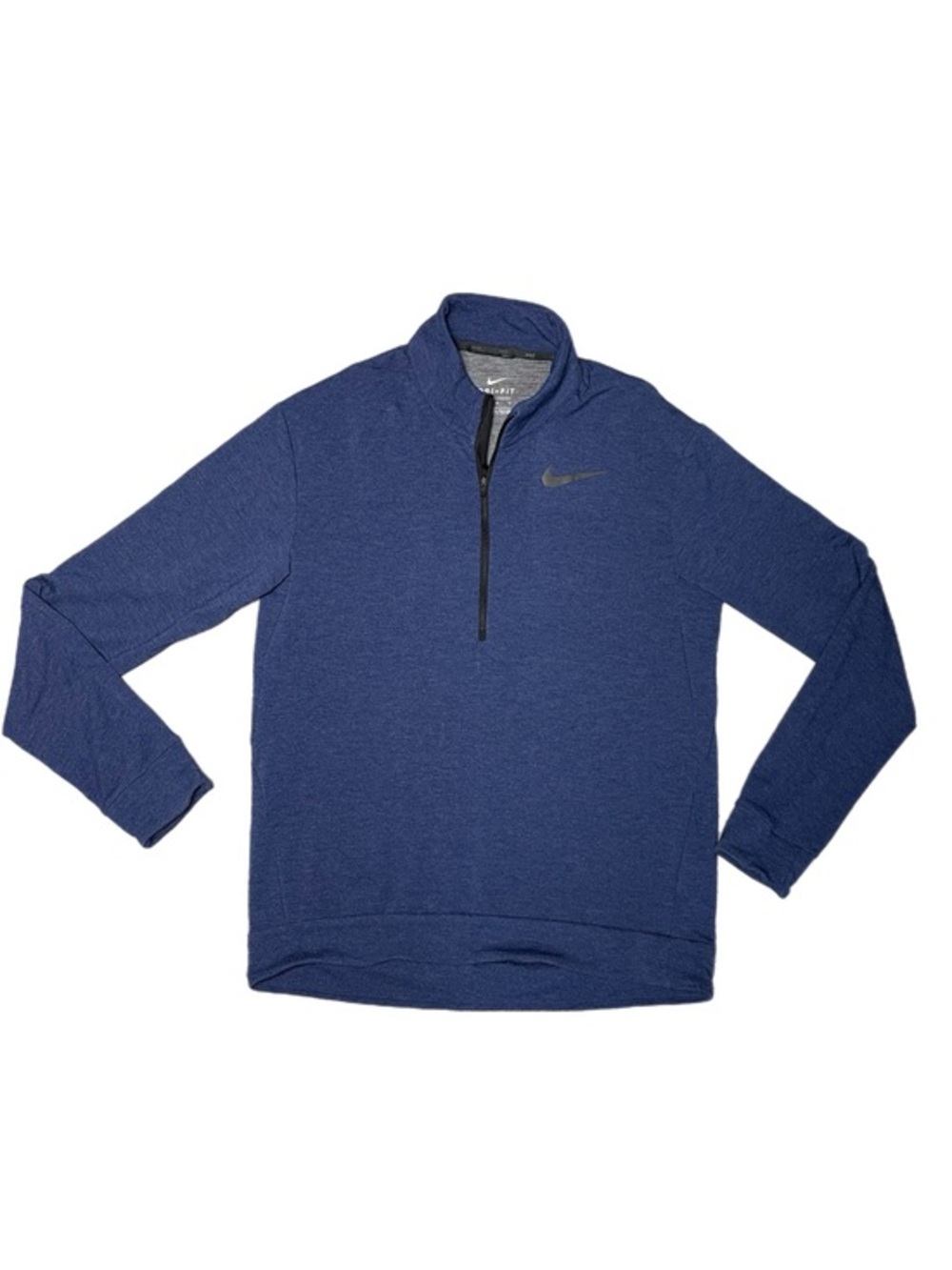 LIKE NEW! Mens NIKE DRI-FIT Navy Quarter Zip Sweatshirt